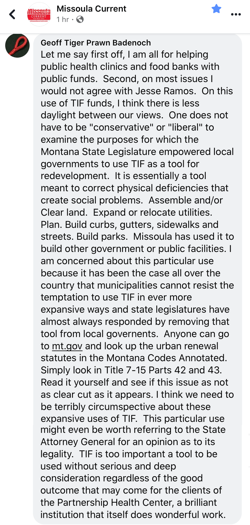 Geoff Tiger Prawn Badenoch