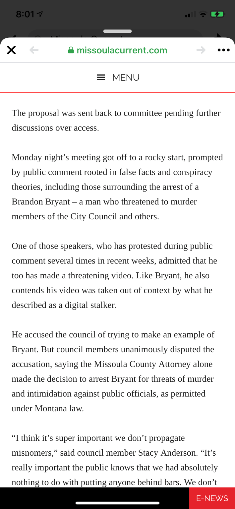 Current PRE-Redaction