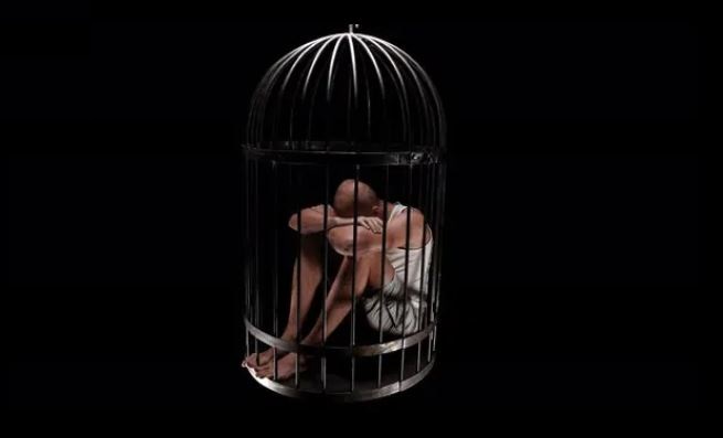 caged